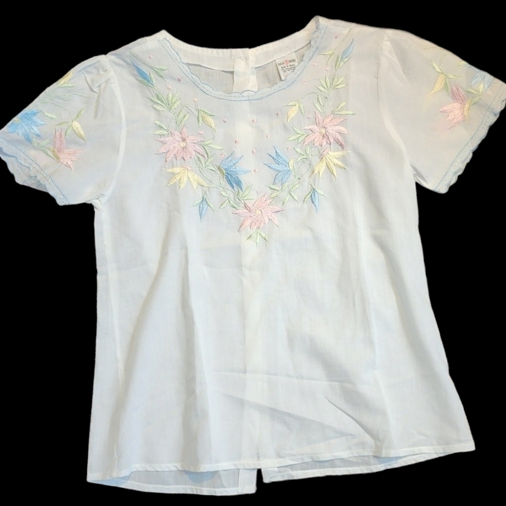 🌸Vintage 70s Cotton Top - Picture 9 of 12